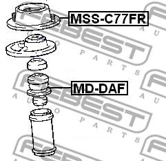 FEBEST mssc77fr -  Опора переднего амортизатора