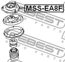 FEBEST mssea8f -  Опора переднего амортизатора