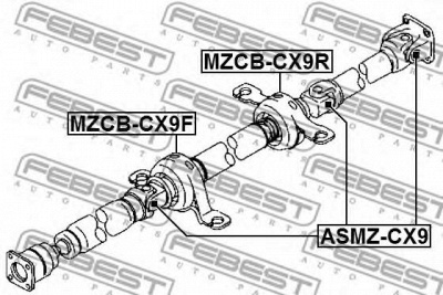 FEBEST mzcbcx9r -  Подшипник, промежуточный подшипник карданного вала