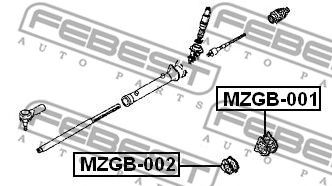 FEBEST mzgb002 -  Подвеска, рулевое управление