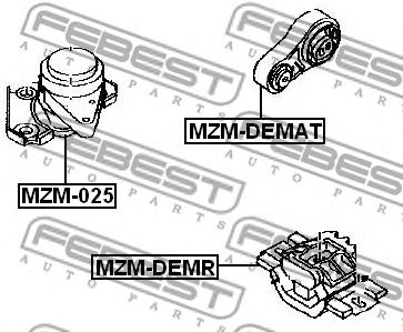 FEBEST mzm025 -  Подушка двигателя правая