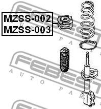 FEBEST mzss003 -  Опора заднего амортизатора правая