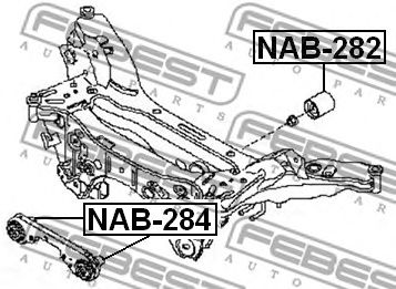 FEBEST nab284 -  Опора, дифференциал