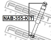 FEBEST nab355kit -  Втулка, амортизатор