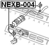 FEBEST nexb004 -  Монтажный комплект, система выпуска