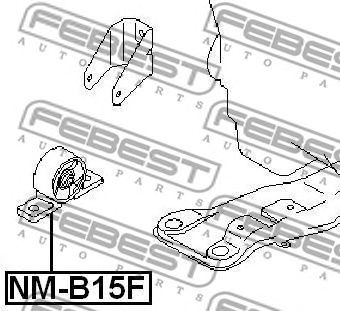 FEBEST nmb15f -  Подушка двигателя передняя