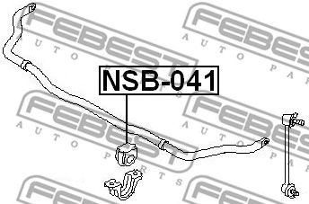 FEBEST nsb041 -  Втулка стабилизатора переднего