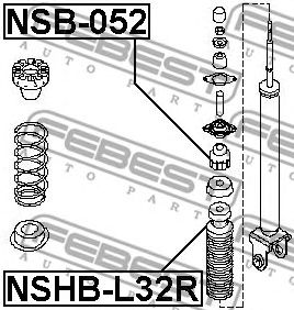 FEBEST nsb052 -  Дистанционная труба, амортизатор