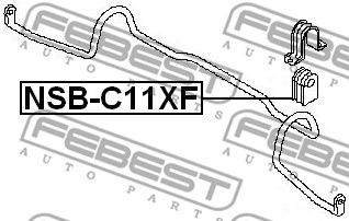 FEBEST nsbc11xf -  Втулка переднего стабилизатора
