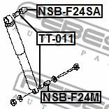 FEBEST nsbf24m -  Дистанционная труба, амортизатор