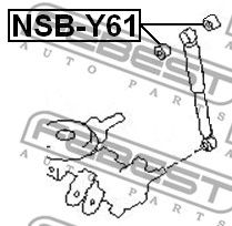 FEBEST nsby61 -  Дистанционная труба, амортизатор