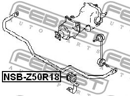FEBEST nsbz50r18 -  Втулка заднего стабилизатораd18