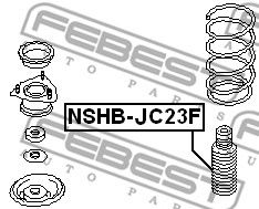FEBEST nshbjc23f -  Защитный колпак / пыльник, амортизатор