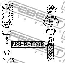 FEBEST nshbt30r -  Защитный колпак / пыльник, амортизатор