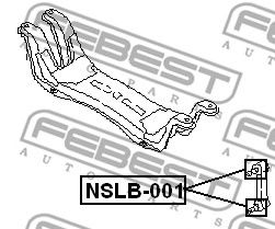 FEBEST nslb001 -  ремонтный комплект, несущие / направляющие шарниры