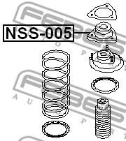 FEBEST nss005 -  Опора заднего амортизатора