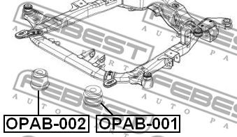 FEBEST opab002 -  Сайлентблок подрамника