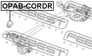 FEBEST opabcordr -  Сайленблок задней балки