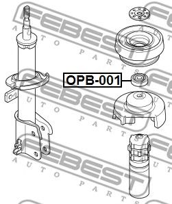 FEBEST opb001 -  Подшипник качения, опора стойки амортизатора