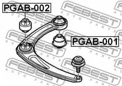FEBEST pgab001 -  Подвеска, рычаг независимой подвески колеса