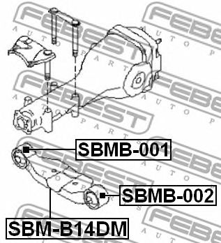 FEBEST sbmb001 -  Опора, дифференциал