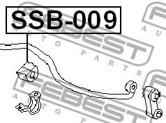 FEBEST ssb009 -  Втулка переднего стабилизатора