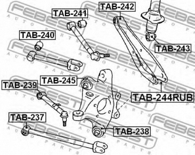 FEBEST tab244rub -  Втулка, рычаг колесной подвески