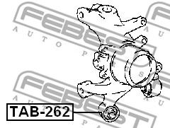 FEBEST tab262 -  Сайлентблок задней цапфы продольного рычага