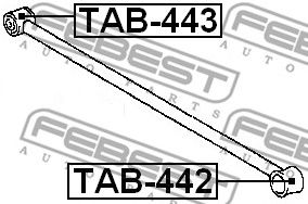 FEBEST tab443 -  Подвеска, рычаг независимой подвески колеса