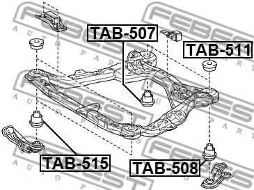 FEBEST tab515 -  Сайленблок подрамника