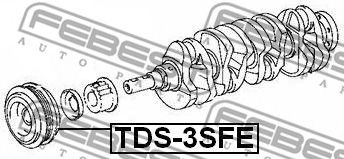FEBEST tds3sfe -  Ременный шкив, коленчатый вал