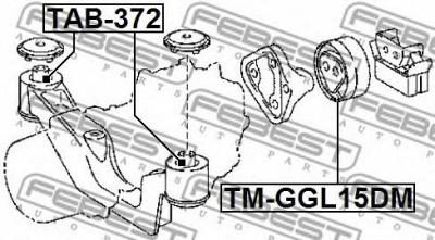 FEBEST tmggl15dm -  Подушка заднего дифференциала