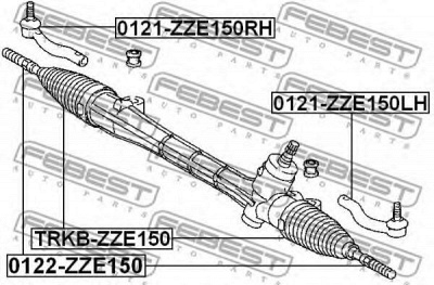 FEBEST trkbzze150 -  Пыльник, рулевое управление