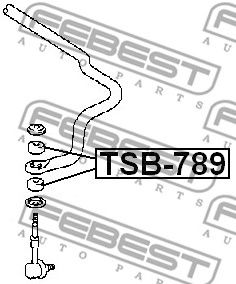 FEBEST tsb789 -  Втулка стойки переднего стабилизатора