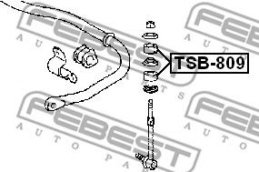 FEBEST tsb809 -  Втулка стойки стабилизатора заднего