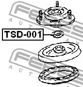 FEBEST tsd001 -  Сальник опорного подшипника передней стойки