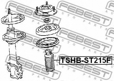 FEBEST tshbst215f -  Защитный колпак / пыльник, амортизатор