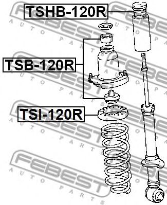 FEBEST tsi120r -  Проставка пружины