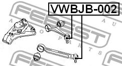 FEBEST vwbjb002 -  ремонтный комплект, несущие / направляющие шарниры