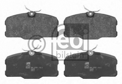 FEBI 16248 -  Комплект тормозных колодок, дисковый тормоз