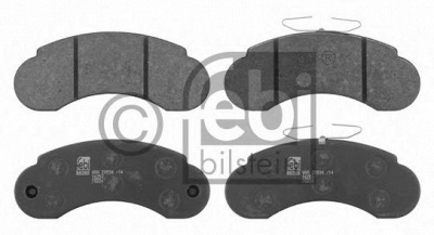 FEBI 16250 -  Колодки тормозные дисковые передние, комплект