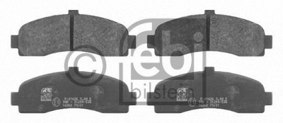 FEBI 16262 -  Колодки тормозные дисковые передние, комплект