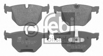 FEBI 16587 -  Колодки тормозные дисковые задниеие, комплект