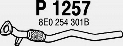 FENNO p1257 -  Труба выхлопного газа