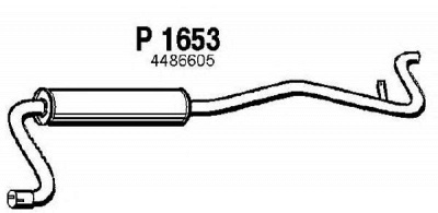 FENNO p1653 -  Глушитель выхлопных газов конечный