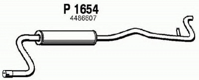 FENNO p1654 -  Глушитель выхлопных газов конечный