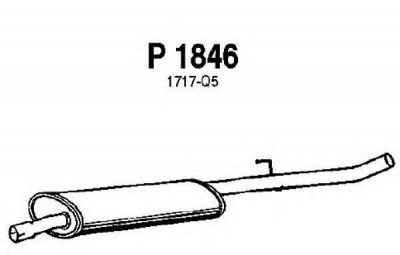 FENNO p1846 -  Средний глушитель выхлопных газов