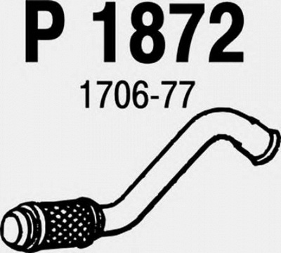 FENNO p1872 -  Труба выхлопного газа
