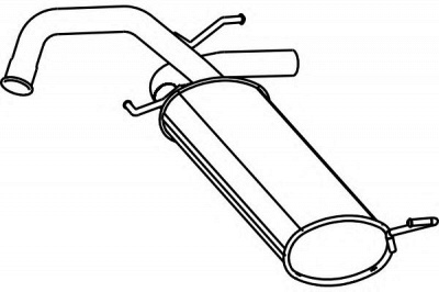 FENNO p2268 -  Глушитель выхлопных газов конечный