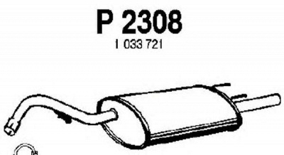 FENNO p2308 -  Глушитель выхлопных газов конечный